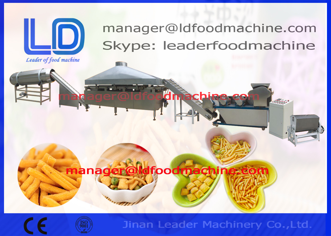 heerlijke Gebraden Tarwemeelsnacks die Machine maken drogend/bradend/smaakstof ruw zetmeel