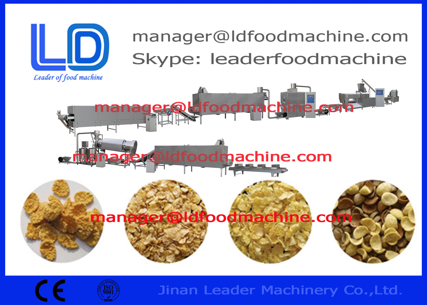 Automatische Cornflakes die Machine maken